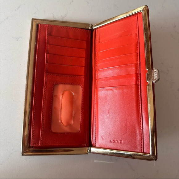 Lodis Croco Clutch Framed Wallet - Picture 4 of 5